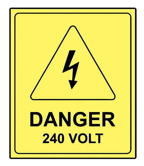 DANGER 240 Volt